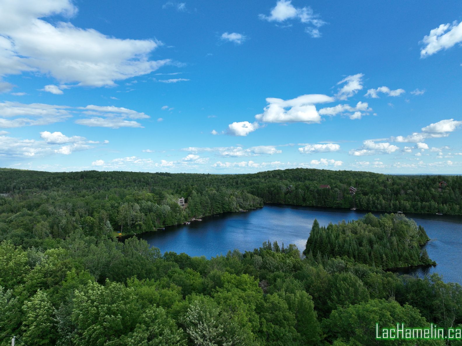 Lac Hamelin Sud-Ouest : paradis bleu au cœur de Lanaudière.